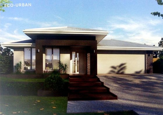 Prefabricated Light Steel Prefab Bungalow Homes / Single Family Home For Living