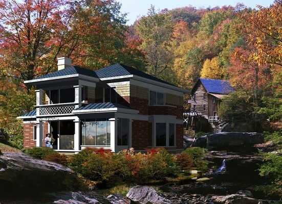 Prefab Modular USA Standard Customized Luxury House For Families Light Guage Steel Custom House