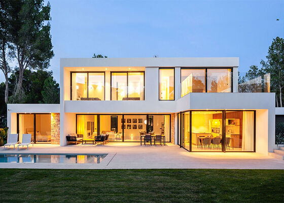 Modern Two-Story Villa Panelized System Build: Spiez House Prefabricated Light Steel Frame Home