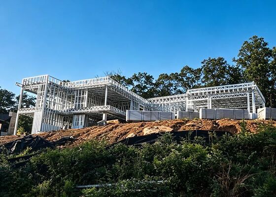 2 Storey Luxury Single Family Home Prefabricated Modern Luxury Residence Duplex LGS Home Kit Homes