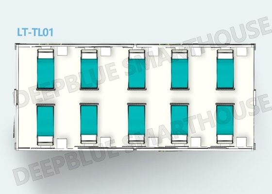 Metal Isolation House Mobile Field Housel In Quick Assemble White Color Low Cost Prefab House