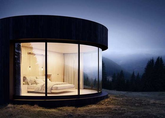 Modular Light Steel Modern Prefab Homes Round Pre Built Homes Dome Hotel Unit