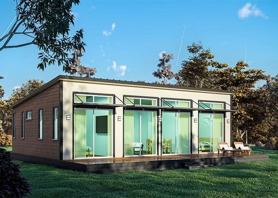 Động cơ Mini Prefab Studio Modular Home Steel House Kits Để Xây dựng khung ánh sáng Bảng CFC