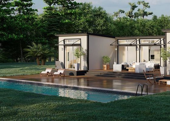 Light Steel Frame Prefab House Granny Flat Studio Nhà di động với 3 phòng ngủ 2 phòng tắm