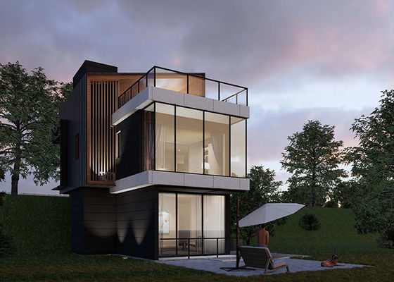 AS/NZS/USA tiêu chuẩn Prefab Light Steel Frame House For Living Luxury Modular Hotel Unit