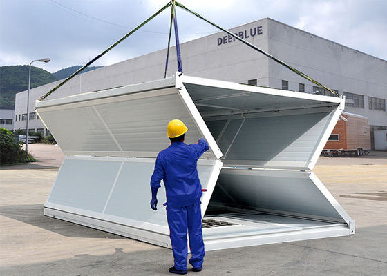 Giá rẻ 20FT 40FT Prefab Gói phẳng có thể gập lại Nhà container dạng mô-đun gấp như nhà kho khẩn cấp