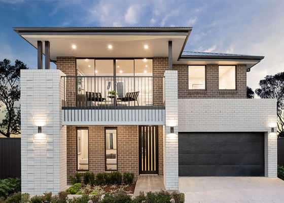 Tiêu chuẩn CE/NZ 2 tầng nhà sang trọng Prefab nhà khung thép nhà gia đình đơn