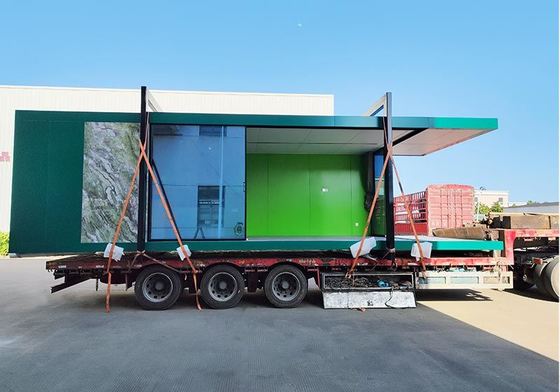 Thiết kế cabin nhà nhỏ Tương lai rút lui Prefab Light Steel Frame House Garden Studio