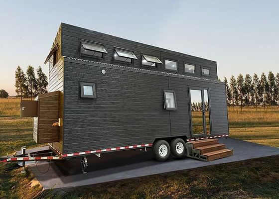 Cấu trúc thép nhẹ Prefabricated Tiny House On Wheels