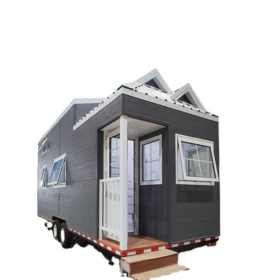 Khung thép nhẹ Ngôi nhà nhỏ trên bánh xe có xe kéo cho Airbnb