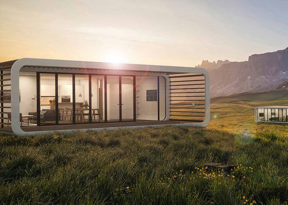 Nhà nghỉ bungalow bằng thép nhẹ lắp ghép trên mặt nước, đơn vị khách sạn mô-đun, nhà gỗ