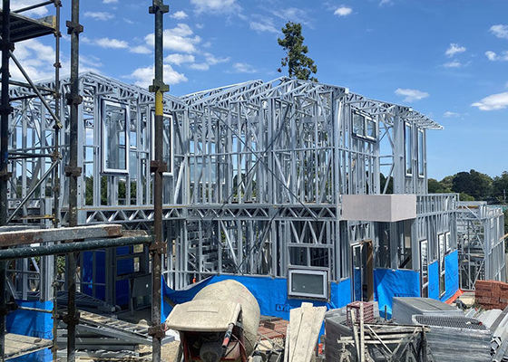 AS/NZS  Prefab Light Guage Steel Frame House Panelized System 2nd Floor Town House