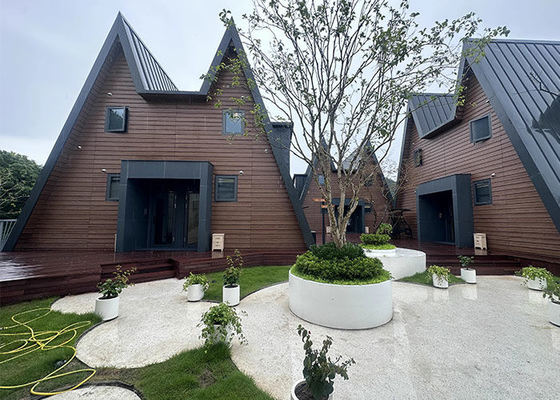 Nhà khung A tiền chế với khung thép nhẹ Bộ nhà sản xuất cho cắm trại