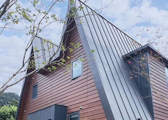 Nhà tiền chế Thiết kế gỗ chống bão Bungalow Nhà mô-đun