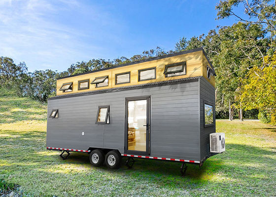 Nhà mô-đun Prefabricated Nhà nhỏ trên bánh xe Với khung thép nhẹ Nhà mô-đun
