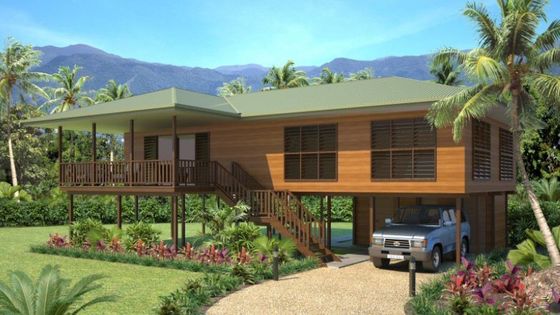Nhà gỗ thép nhẹ Bungalow / Bungalow bãi biển sang trọng cho Thái Lan Quần đảo Cook