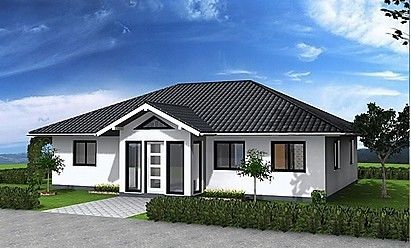Nhà Bungalow tiền chế chống bão cho gia đình, Biệt thự sang trọng khung thép