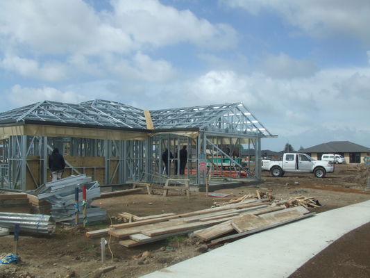 Ngôi nhà được chế tạo sẵn bền, thiết kế chuyên nghiệp của nhà thép khung nhẹ cho Úc