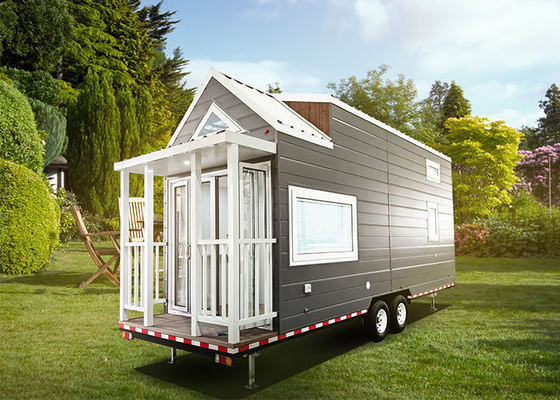Nhà Prefab Modular Tiny House On Wheels với khung thép nhẹ tiêu chuẩn AS / Mỹ