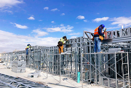 Prefabricated House Luxury Mansion With AS/US Light Steel Villa Panelized Home Kits