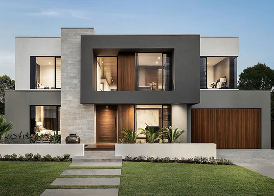Luxury Modular Prefab Villa 3 phòng ngủ Light Steel Frame House Kit NS/AS Standard