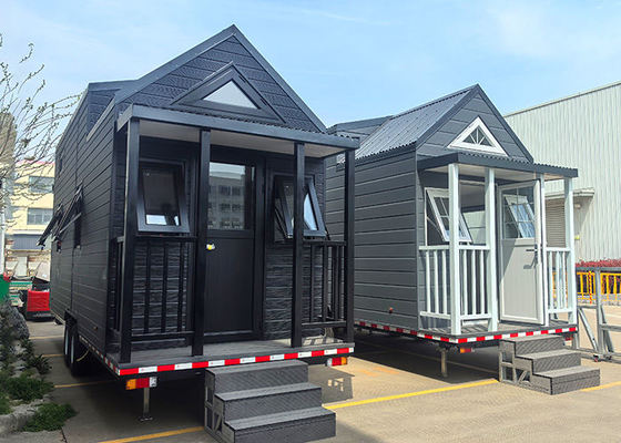 Ngôi nhà mô-đun Prefab Động cơ Ngôi nhà nhỏ trên bánh xe Cho cắm trại