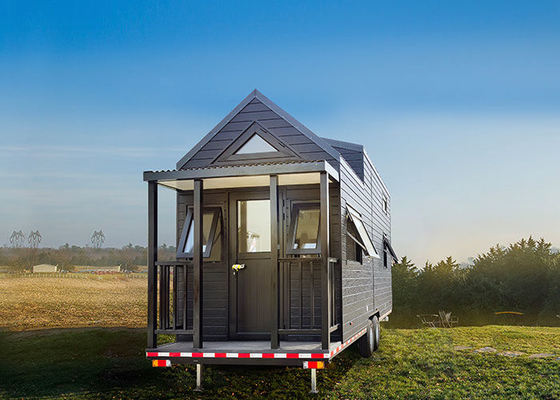 Nhà nhỏ di động mở rộng trên bánh xe Prefab 2 phòng ngủ Cabin sẵn sàng làm container