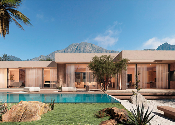 Biệt thự Bungalow gỗ lắp ghép | Nhà ở đơn lập cao cấp của Quacent | Nhà lắp ghép hiện đại