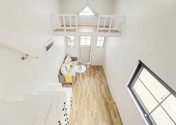 Luxury Prefab Tiny Home On Wheels With Bathroom Travel Trailers Campers Caravans For Sale