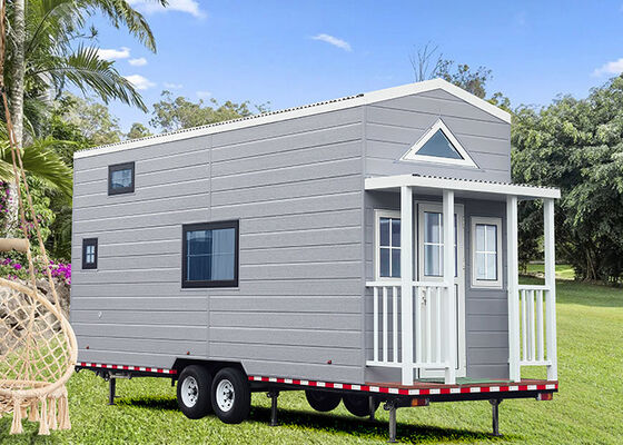 Tiny House Mobile Home Sẵn sàng để vận chuyển bánh xe trên bánh xe xe vận chuyển container Florida