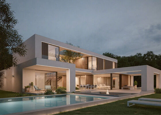 Nhà lắp ghép hiện đại, nhà tiền chế, bộ nhà lắp ghép với tiêu chuẩn AS/US