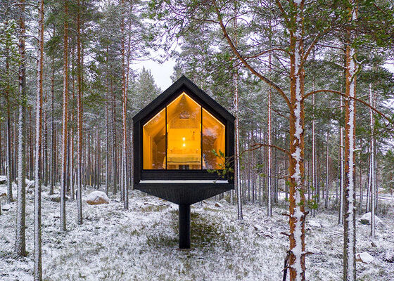 Ngôi nhà Prefab Luxury Caibn Với khung thép nhẹ Ngôi nhà mô-đun Cho Airbnb