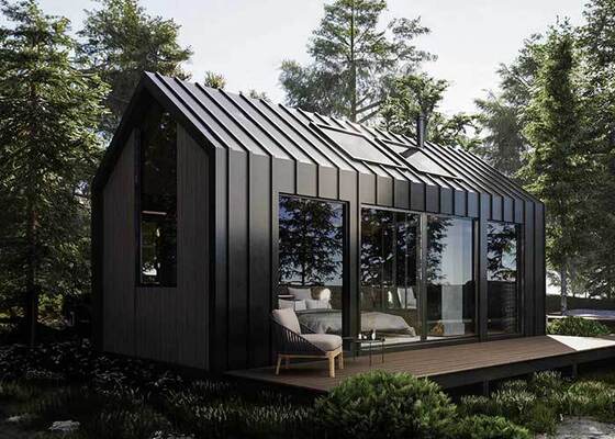 Modular Prefab Home  Ống cắm trại khung thép nhẹ với vật liệu xây dựng chất lượng cao