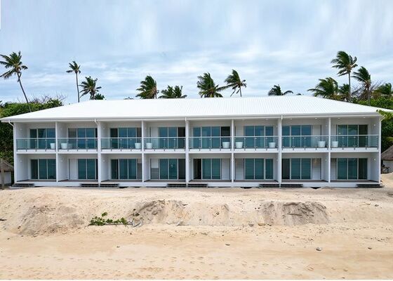 Khách sạn Boutique Mô-đun Prefab. Nhà Bungalow trên nước cho thị trường đảo Fiji và Thái Bình Dương.