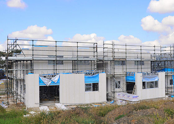 Cấu trúc khung thép nhẹ Prefab Villa Quick Assembly vật liệu cách nhiệt cho ngôi nhà tùy chỉnh