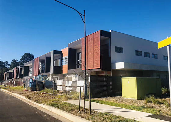 Australian Standard nhà tiền chế thép nhẹ khung nhà bộ dụng cụ nhà mô-đun