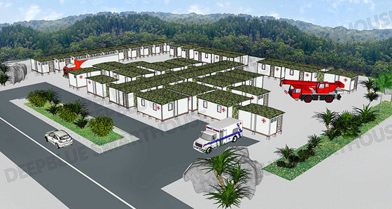 Deepblue hệ thống mô-đun gấp có thể phát triển nhanh Bệnh viện nhà ở khẩn cấp Chỗ trú ẩn cô lập Ngôi nhà Lotus