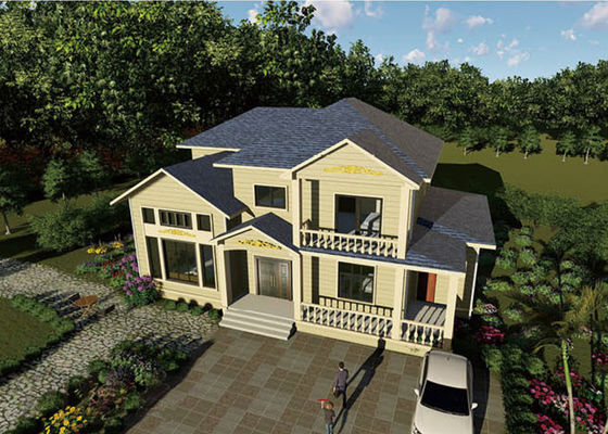 Biệt thự nhà lắp ghép được chứng nhận ICC-ES Khung thép nhẹ với giá tốt nhất