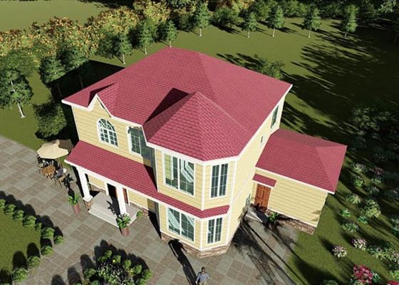 ALC Panel tái chế Green Prefab Homes Tùy chỉnh Light Gauge Steel Prefab Villa