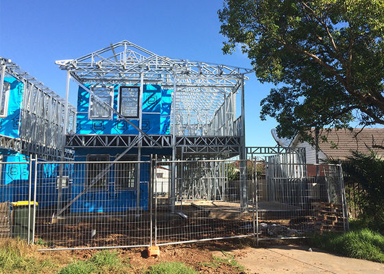 Nhà thép nhẹ lắp ghép kinh tế hiện đại màu trắng DEEPBLUE Steel Framing