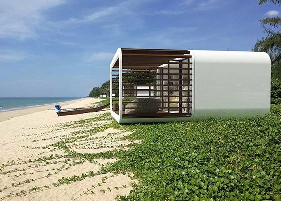 Cabin Prefab Apple House Cửa trượt nhôm Khung thép Nhà mô-đun Prefab