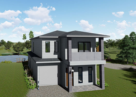 Nhà di động mạnh mẽ Nhà ở thép Nhà mới được thiết kế 2 tầng biệt thự sang trọng