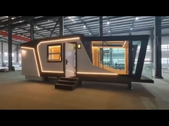 Nhà tiền chế sang trọng bằng thép nhẹ trên bánh xe và cabin Micro Prefab