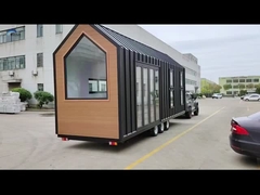 Prefab Kit Home Nhà nhỏ Prefab hiện đại Với cửa sổ kính kép