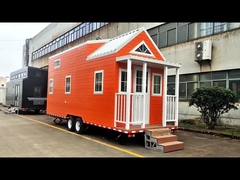 Thiết kế hiện đại Sản phẩm gia đình mô-đun Prefabricated Tiny House On Wheels With 2 Bedrooms