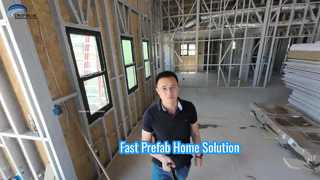 Nhà khung thép nhẹ tiền chế của Mỹ Nhà ở một gia đình