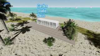 Vườn tiền chế Stuido Chico Apple Cabin Hawa với khung thép nhẹ