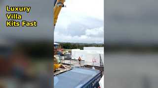 bảng điều khiển bộ dụng cụ nhà prefab biệt thự sang trọng